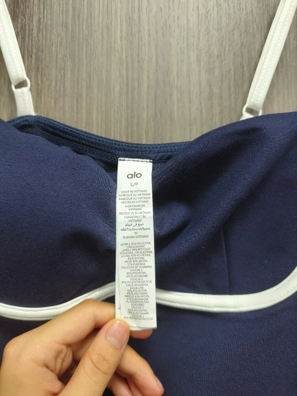 ALO Yoga Summer☀️Streamlined Navy/Ivory M Dress NWT Sports,Tennis,Travel,Daily👙 - Picture 7 of 9